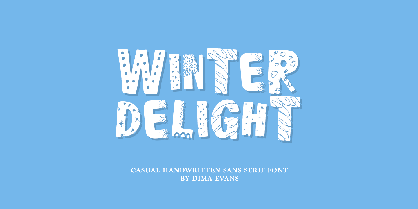 Шрифт Winter Delight